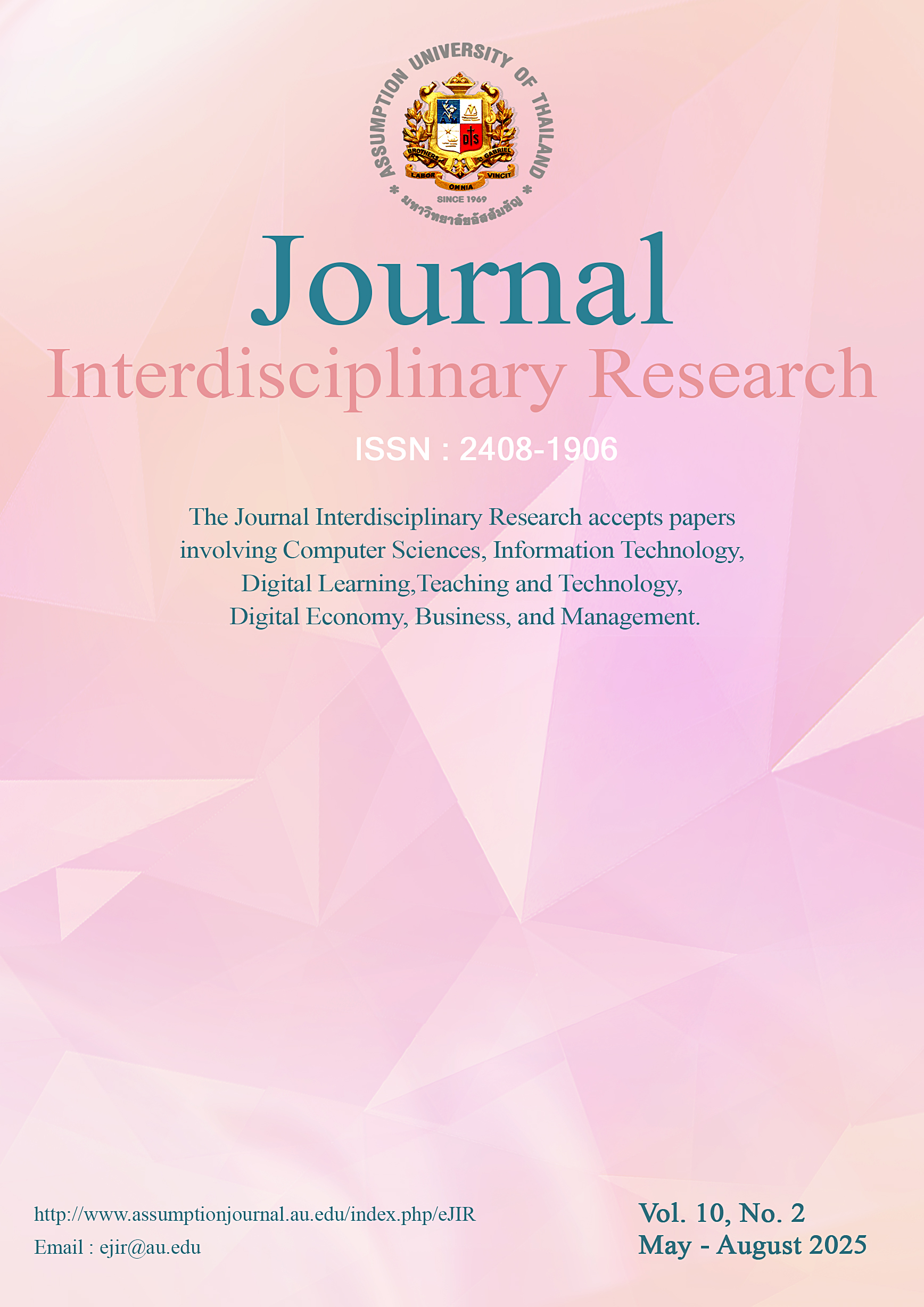 					View Vol. 10 No. 2 (2025): Journal of Interdisciplinary Research (JIR)
				